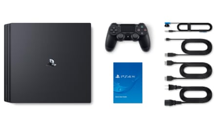 Sony PlayStation 4 PS4 Pro 1TB 4K HDR Blu-Ray Console full look