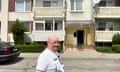 Slovak town of Levice where the 71-year-old former security guard and amateur poet Juraj Cintula had lived for decades: images for picture desk of neighbour and his apartment bloc --