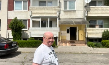 Slovak town of Levice where the 71-year-old former security guard and amateur poet Juraj Cintula had lived for decades: images for picture desk of neighbour and his apartment bloc --