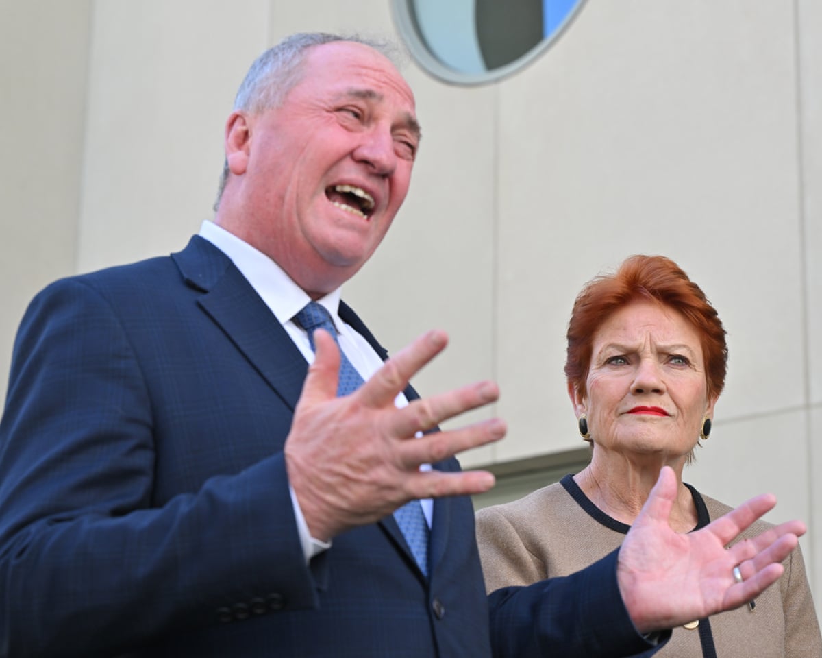 Barnaby Joyce and Pauline Hanson.