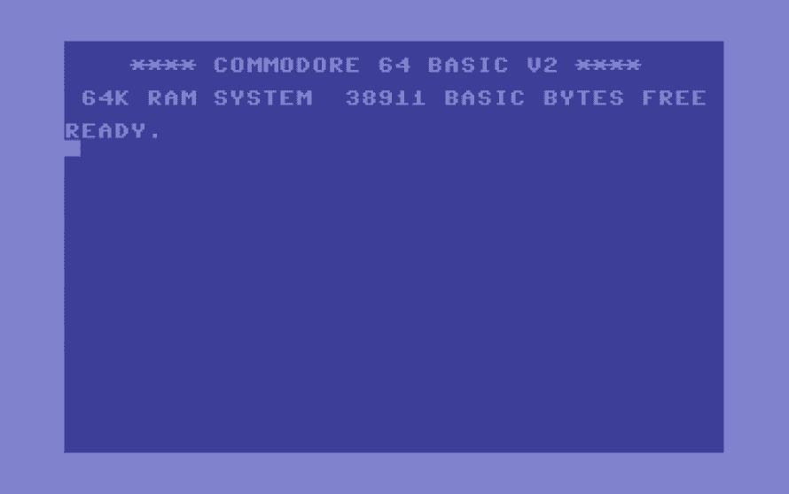 The BASIC programming screen of the C64 mini