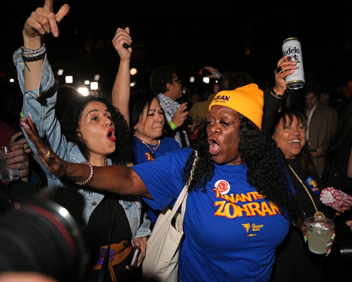 Jubilation and historic wins: US election night 2025 – in pictures