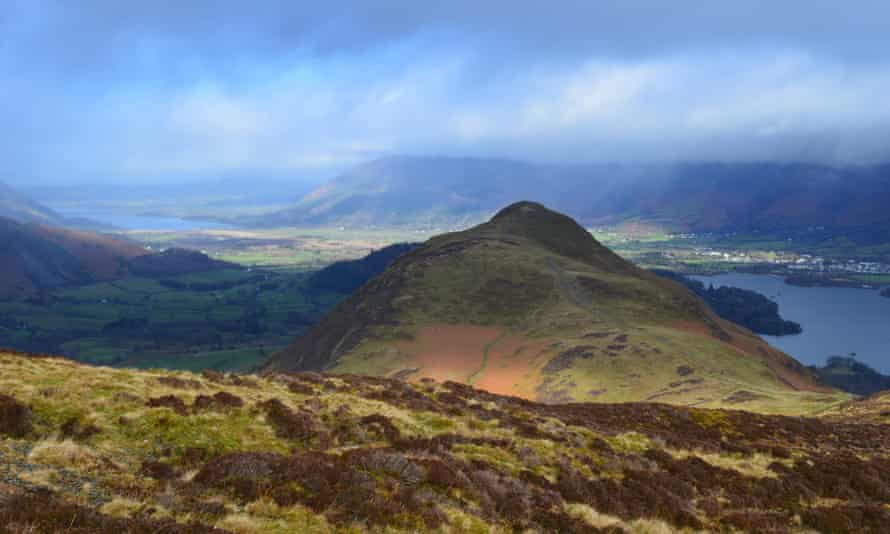 A view from the summit of Catbells.