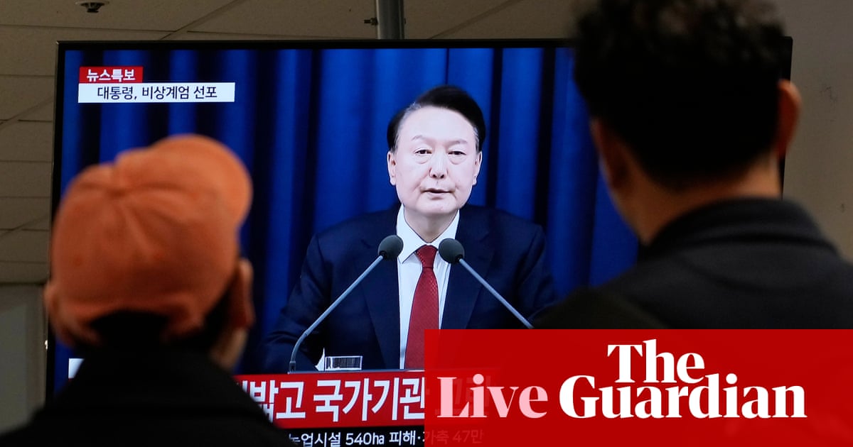 South Korea declares emergency martial law - live