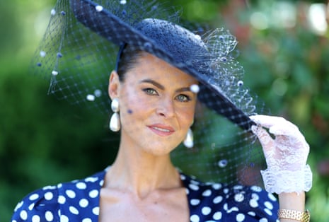 Fashion designer Jade Holland Cooper arrives at Royal Ascot.