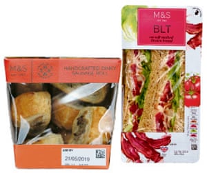 Marks and Spencer sandwich and sausage rolls