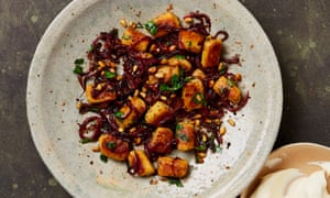 Yotam Ottolenghi’s gnocchi with sumac onions and brown butter pine nuts