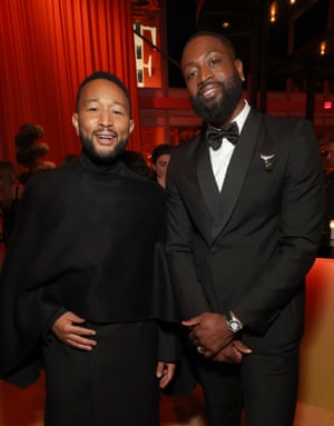 John Legend and Dwyane Wade at the Vanity Fair Oscar Party