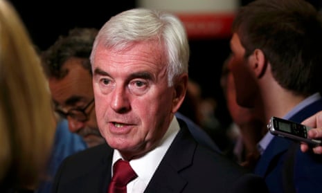 John McDonnell at the Labour party conference