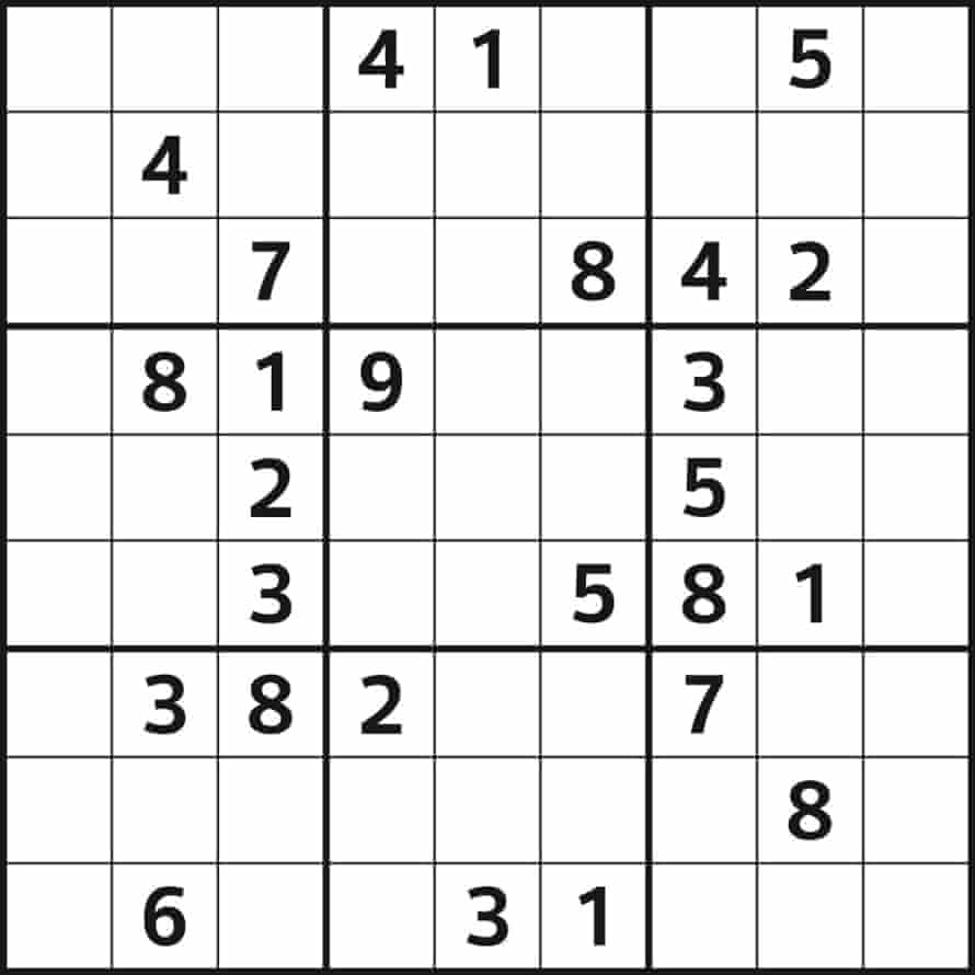 Observer Sudoku Life And Style The Guardian Observer Sudoku Life And Style The Guardian