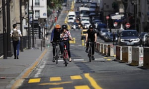 Paris was one of the cities to reallocate space for sustainable transport during the coronavirus lockdown.