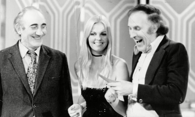 Bruce Forsyth, right, and Anthea Redfern, his assistant and later his second wife, presenting The Generation Game in the 1970s.