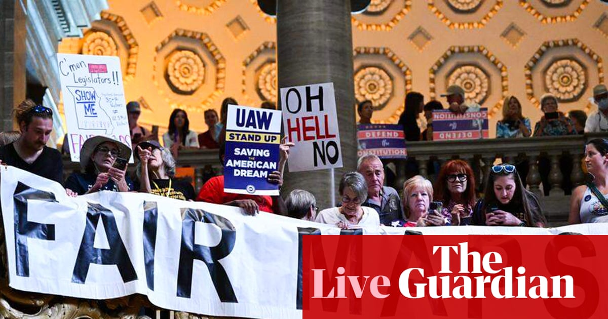 Missouri supreme court blocks congressional maps backed by Trump for midterms - US politics live