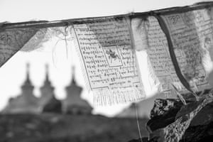 LADAKH STUPAS and prayer flags