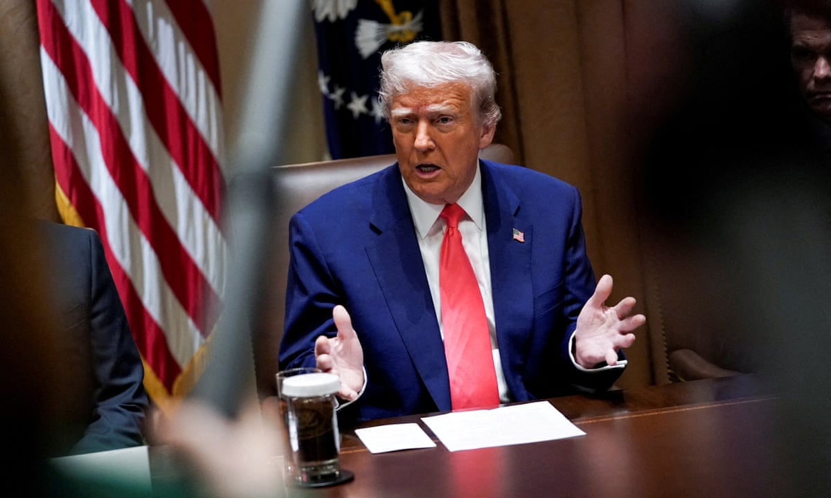 Trump says five more law firms agree to pro bono work to avoid punitive executive orders | Donald Trump | The Guardian