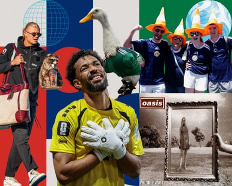 Erling Haaland carries his raccoon, Vozinha enjoys the moment, Merlin the duck, Scotland supporters enjoy Boston and Wonderwall by Oasis.