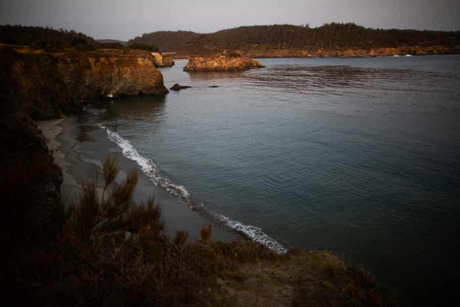 The coastline near Mendocino, California. The town relies on shallow wells for water that are running low amid a drought.