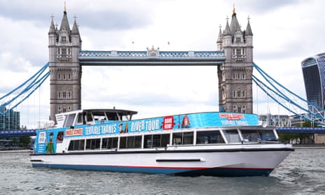 A barrage of surprising facts and figures … Horrible Histories: Terrible Thames river boat tour.