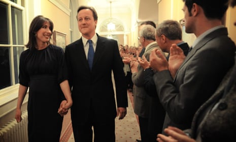 David and Samantha Cameron arrive at Downing Street in 2010