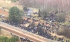 Belarus escorts hundreds of migrants towards Polish border