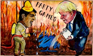 Henny Beaumont on Fireman Rishi trying to put out fires Boris Johnson ...
