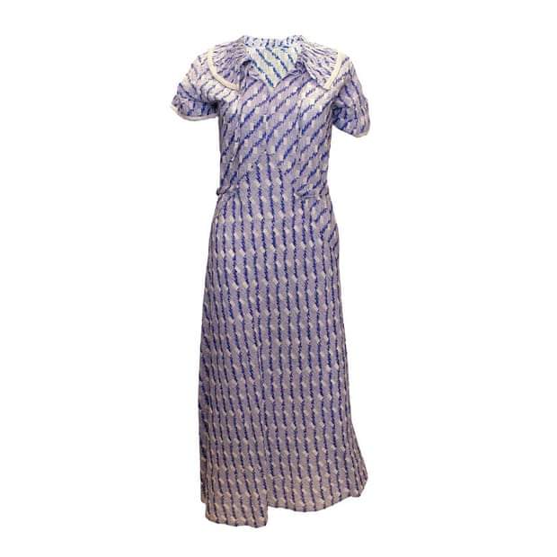 Vintage 1920s blue print tea dress, £265