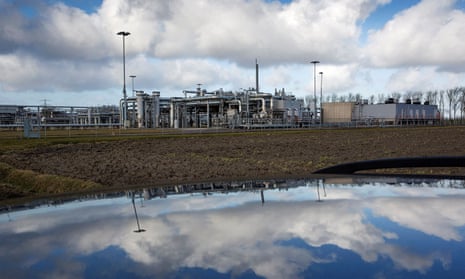 A gas production plant in ’t Zandt in Groningen