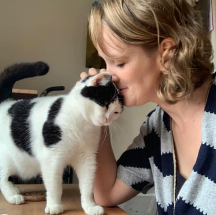 Cat behaviourist Lucy Hoile with a cat