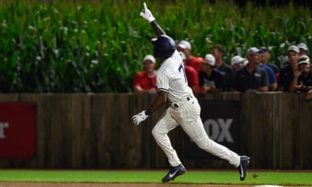 Field of Dreams' game ends in cinematic fashion, with 2-run homer in the 9th