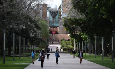 Students enter the University of New South Wales campus