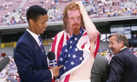 Alexi Lalas, pictured in a pre-Copa warm up in 1995, scored USA’s second goal against Argentina