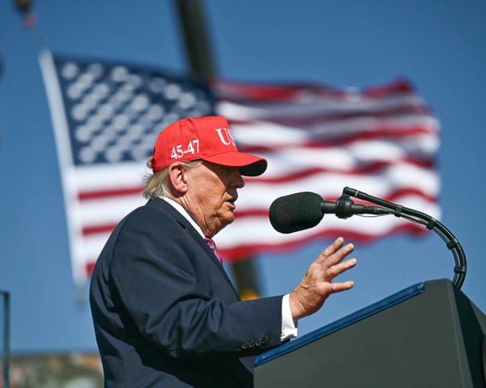 Trump tries to rally support for Republican candidates as top Super Pac for Senate Democrats pours millions into key races – live