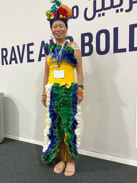 Fanny Chen is from Brazil, and is at Cop28 promoting vegan eating
