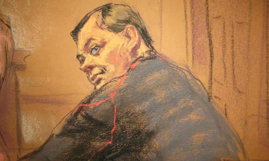 A courtroom sketch of Evgeny Buryakov, who is accused of being a spy.