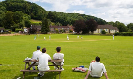A village match in Stinchcombe, Gloucestershire. A fund has been set up to help revive friendly cricket.
