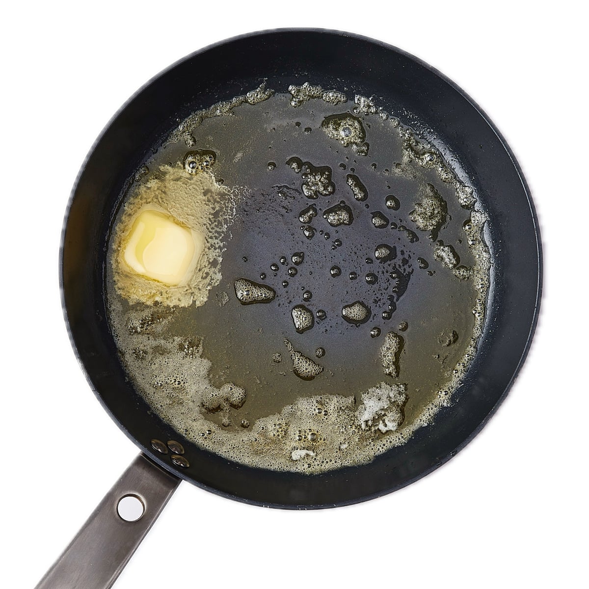 Butter melting in a pan