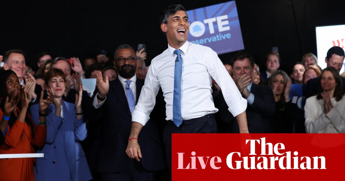 General election 2024: Sunak says Labour taking victory for granted as Starmer calls on voters to ‘stop the chaos’ on 4 July – live General election 2024: Sunak says Labour taking victory for granted as Starmer calls on voters to ‘stop the chaos’ on 4 July – live