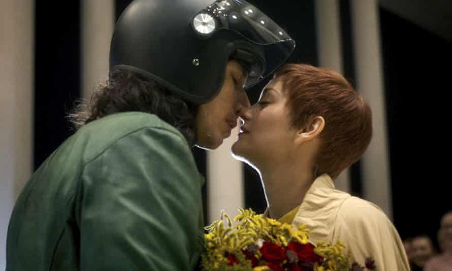 Adam Driver, left, and Marion Cotillard in Annette, which will open Cannes