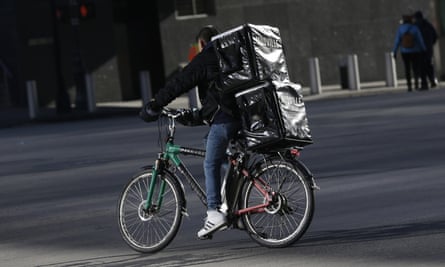 It S Persecution New York City Delivery Workers Fight Electric Bike Ban New York The Guardian