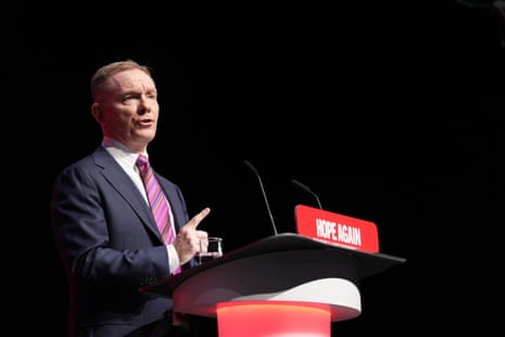 Chris Bryant speaking during the Labour conference.