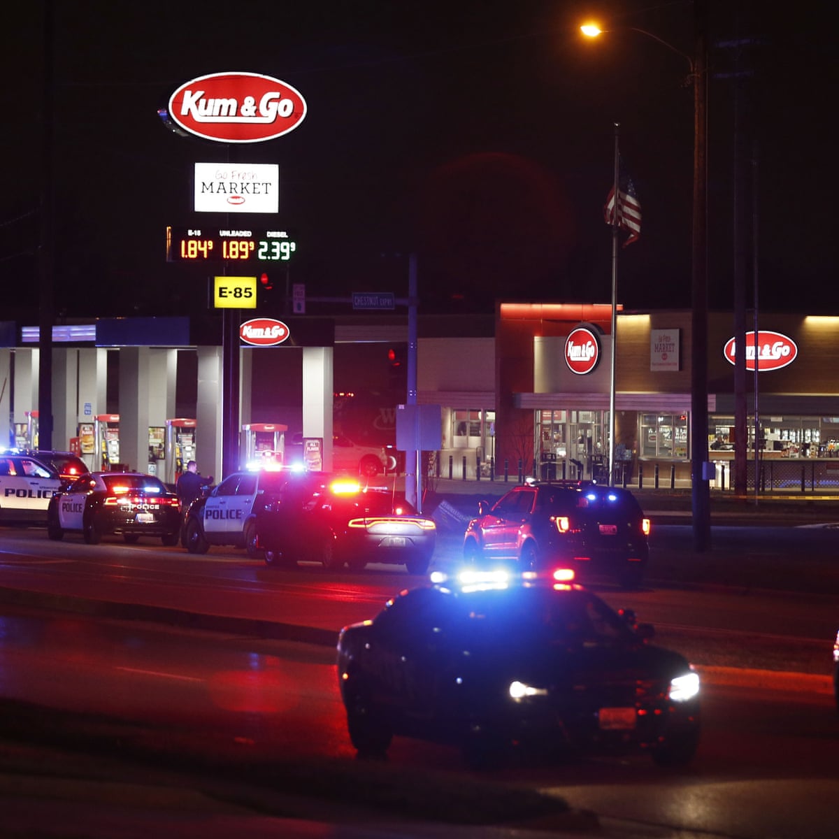Police officer and gunman among five dead after shooting in ...