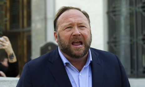 Alex Jones in 2018. The trial will determine how much Jones must pay for defaming them.