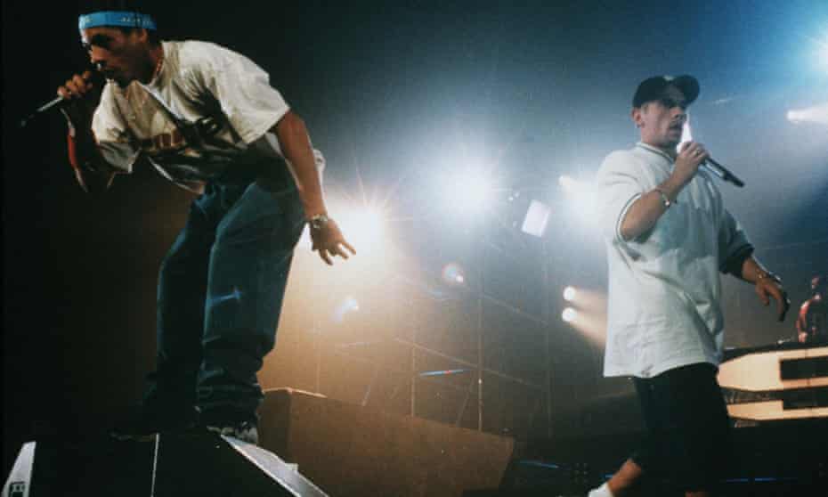JoeyStarr and Kool Shen of Suprême NTM in concert in Marseille, 1998.