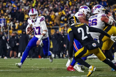 Josh Allen has been a menace on the ground throughout his career.