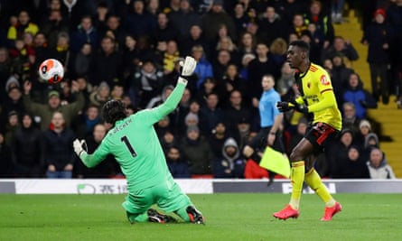 Ismaïla Sarr returned with interest for Watford, here scoring their second goal in the 3-0 win over Liverpool.