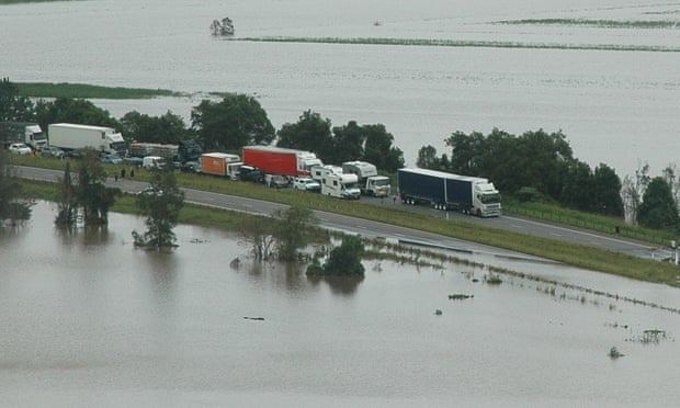 The M1 highway at Duranbah, near Tweed Heads.