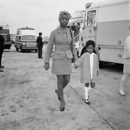 Nina and Lisa Simone at Heathrow, 1968.