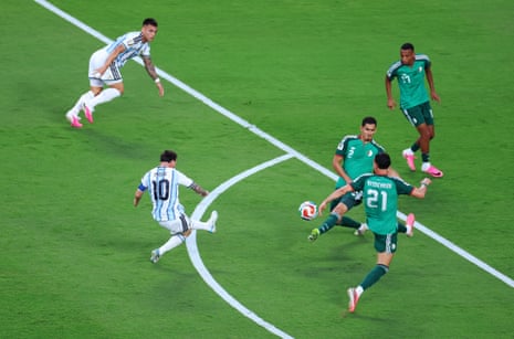 Lionel Messi scores an outrageous opening goal for Argentina!