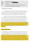A document showing an email from Cox to the ACC.