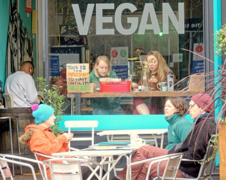 Exterior view of vegan restaurant